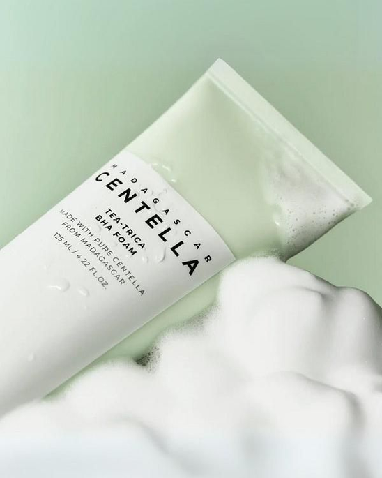 SKIN1004 Madagascar Centella Tea-Trica BHA Foam Lebanon Korean acne pore cleansing foam oily skin skincare