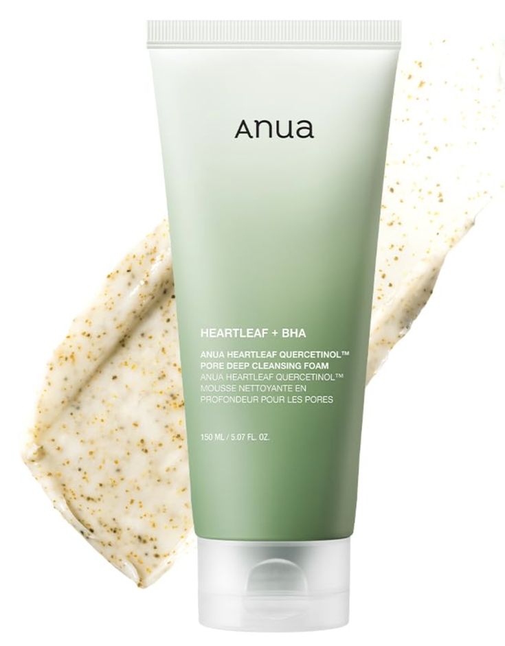 ANUA Heartleaf Quercetinol Pore Deep Cleansing Foam Lebanon Korean deep pore acne cleanser skincare oily skin