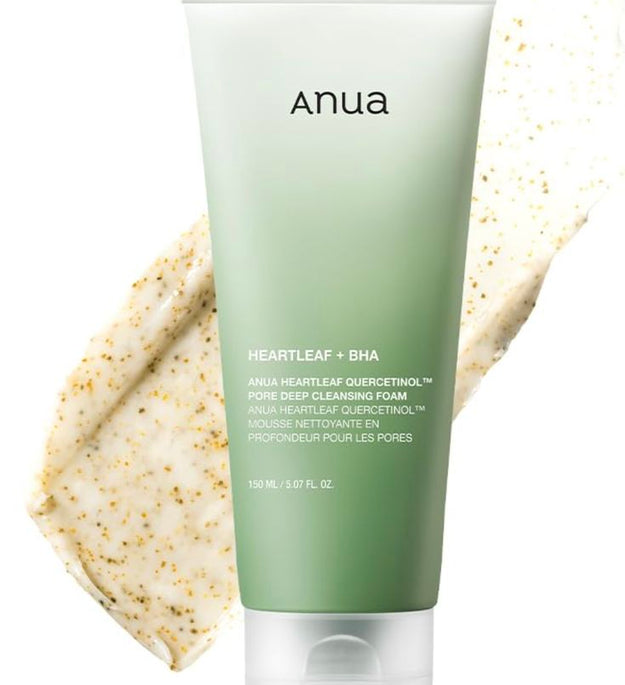 ANUA Heartleaf Quercetinol Pore Deep Cleansing Foam Lebanon Korean deep pore acne cleanser skincare oily skin