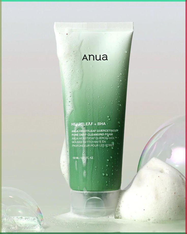 ANUA Heartleaf Quercetinol Pore Deep Cleansing Foam Lebanon Korean deep pore acne cleanser skincare oily skin