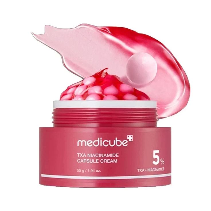MEDICUBE TXA Niacinamide Capsule Cream Lebanon Korean brightening skincare dark spots cream pigmentation