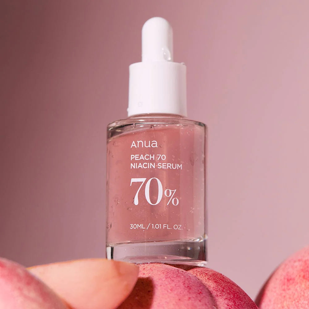 ANUA Peach 70% Niacinamide Serum Lebanon Korean brightening skincare serum glow skin