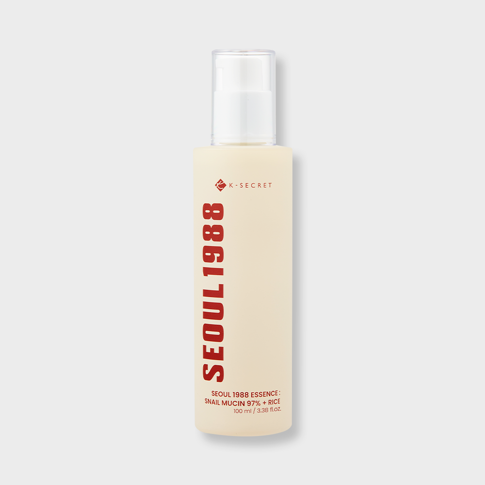 SEOUL 1988 Essence Snail Mucin 97% Rice Lebanon Korean hydrating repairing skincare essence