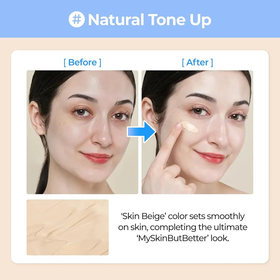 NUMBUZIN Porcelain Base Skip Tone Up Beige Korean tone-up base in lebanon