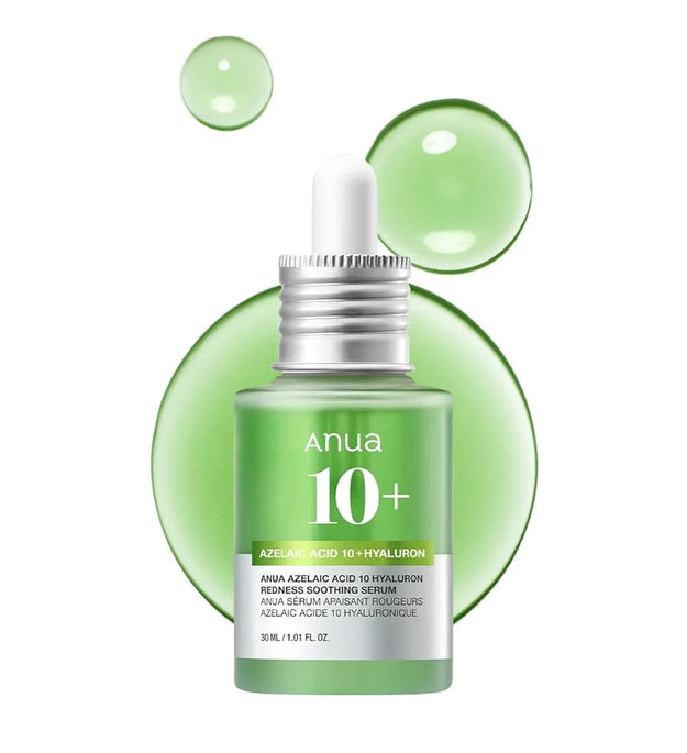 ANUA Azelaic Acid 10% Hyaluron Redness Soothing Serum Lebanon Korean anti redness acne soothing serum skincare
