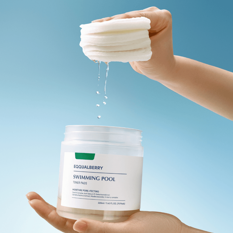 EQQUALBERRY Swimming Pool Toner Pads Lebanon Korean exfoliating hydrating skincare toner pads