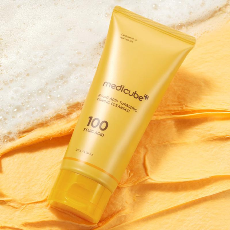MEDICUBE Kojic Acid Turmeric Toning Cleanser Lebanon Korean brightening skincare face wash dark spots