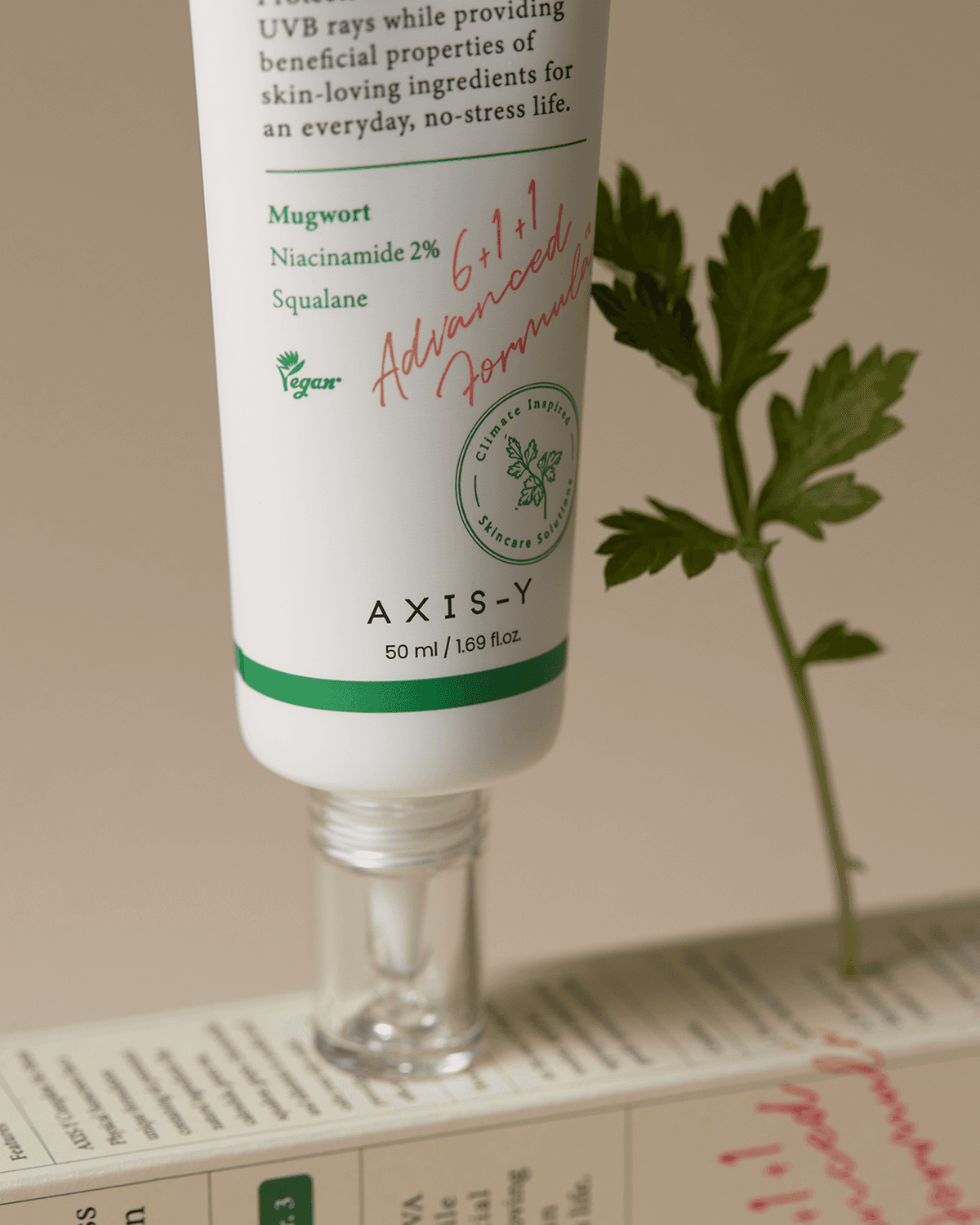 AXIS-Y Complete No-Stress Physical Sunscreen Lebanon Korean mineral SPF50 sunscreen sensitive skin skincare