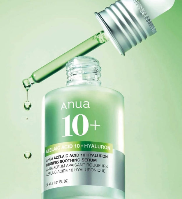 ANUA Azelaic Acid 10% Hyaluron Redness Soothing Serum Lebanon Korean anti redness acne soothing serum skincare