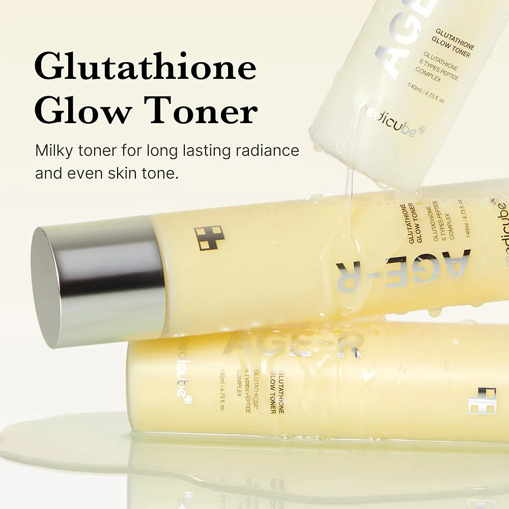medicube age-r glutathione glow milky toner lebanon