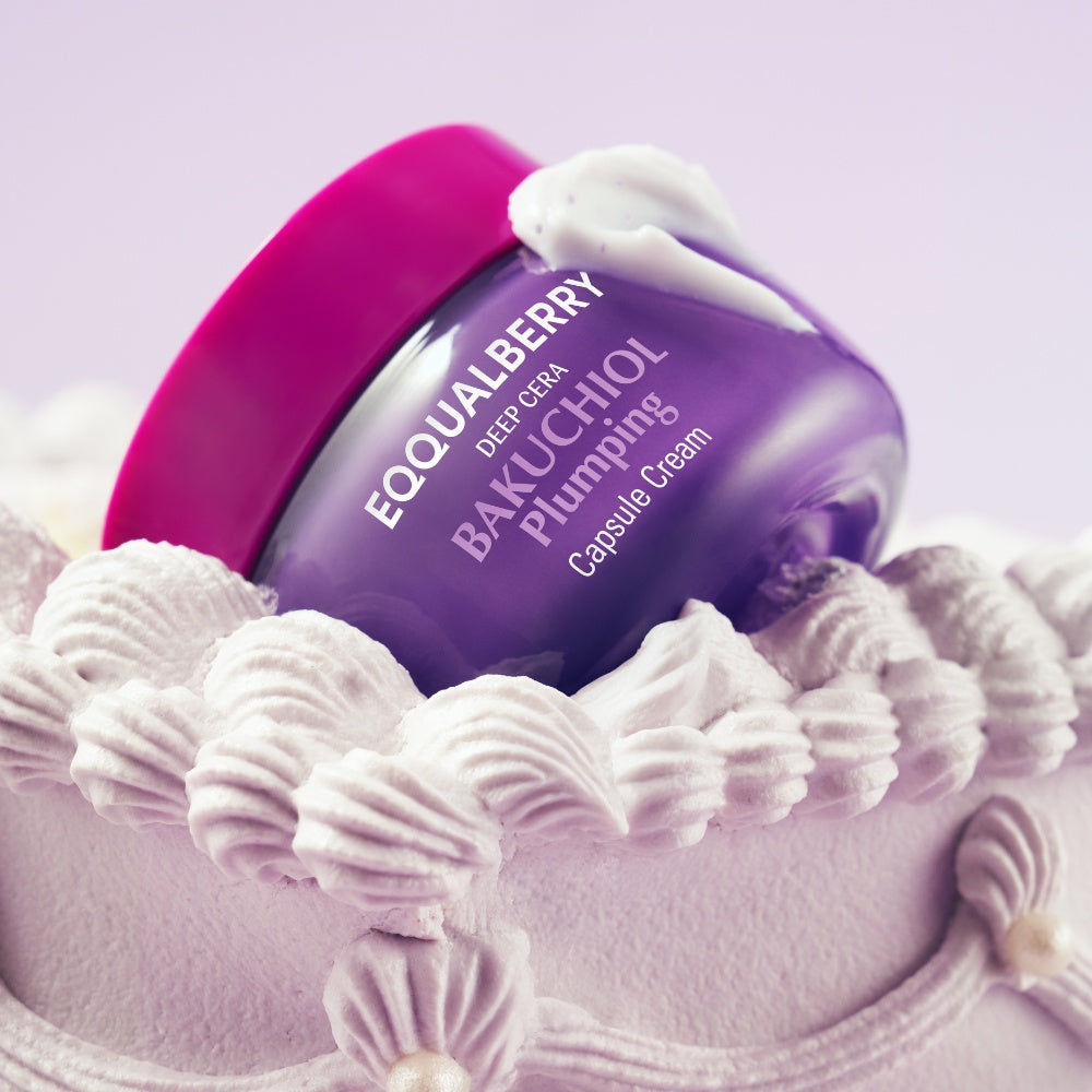EQQUALBERRY Bakuchiol Plumping Capsule Cream Lebanon Korean anti aging moisturizer plumping skincare