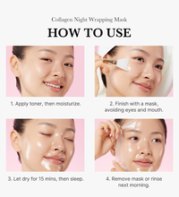 MEDICUBE Collagen Night Wrapping Mask Lebanon Korean overnight firming sleeping mask collagen skincare glow