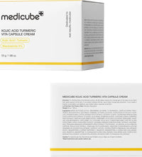 MEDICUBE Kojic Acid Turmeric Vita Capsule Cream Korean brightening cream for dark spots and uneven skin tone in Lebanon.