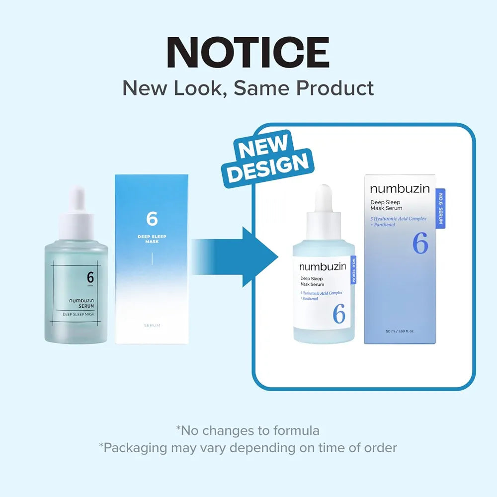 NUMBUZIN No.6 Deep Sleep Mask Serum Korean overnight serum in lebanon