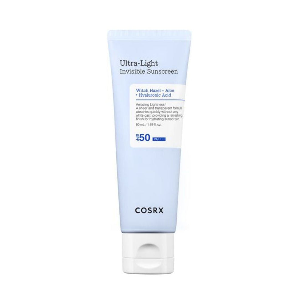 COSRX Ultra Light Invisible Sunscreen Lebanon Korean SPF lightweight sunscreen invisible finish skincare