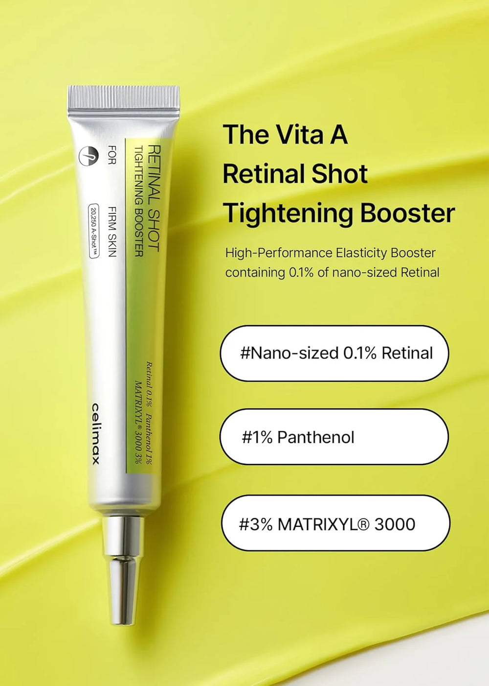 CELIMAX Retinal Shot Tightening Booster Lebanon Korean anti aging firming retinal serum skin tightening skincare