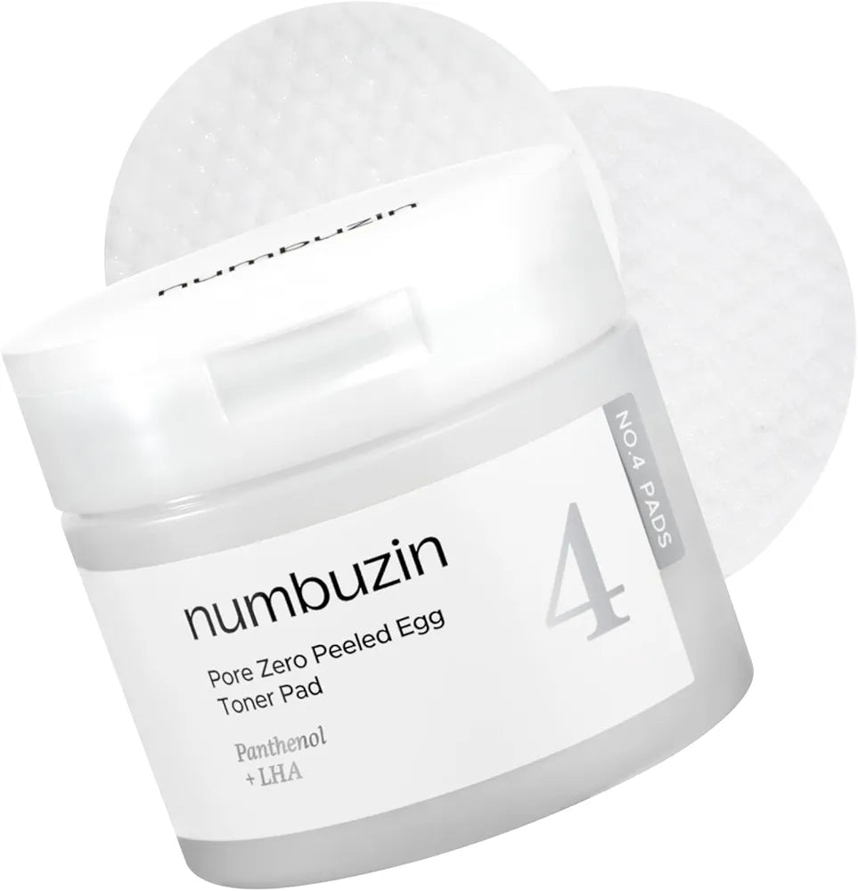 NUMBUZIN No.4 Pore Zero Peeled Egg Toner Pad Korean exfoliating toner pads in lebanon
