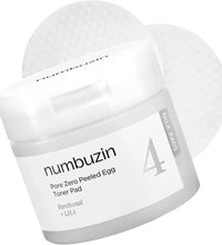 NUMBUZIN No.4 Pore Zero Peeled Egg Toner Pad Korean exfoliating toner pads in lebanon