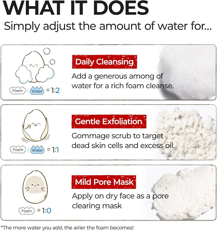 NUMBUZIN No.3 Rice Enzyme Skin Softening Cleansing Foam Korean facial cleanser in lebanon
