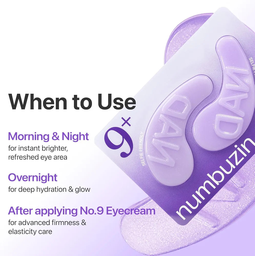 NUMBUZIN No.9 NAD+ Collagen Eye Patches Korean hydrogel eye patches in lebanon