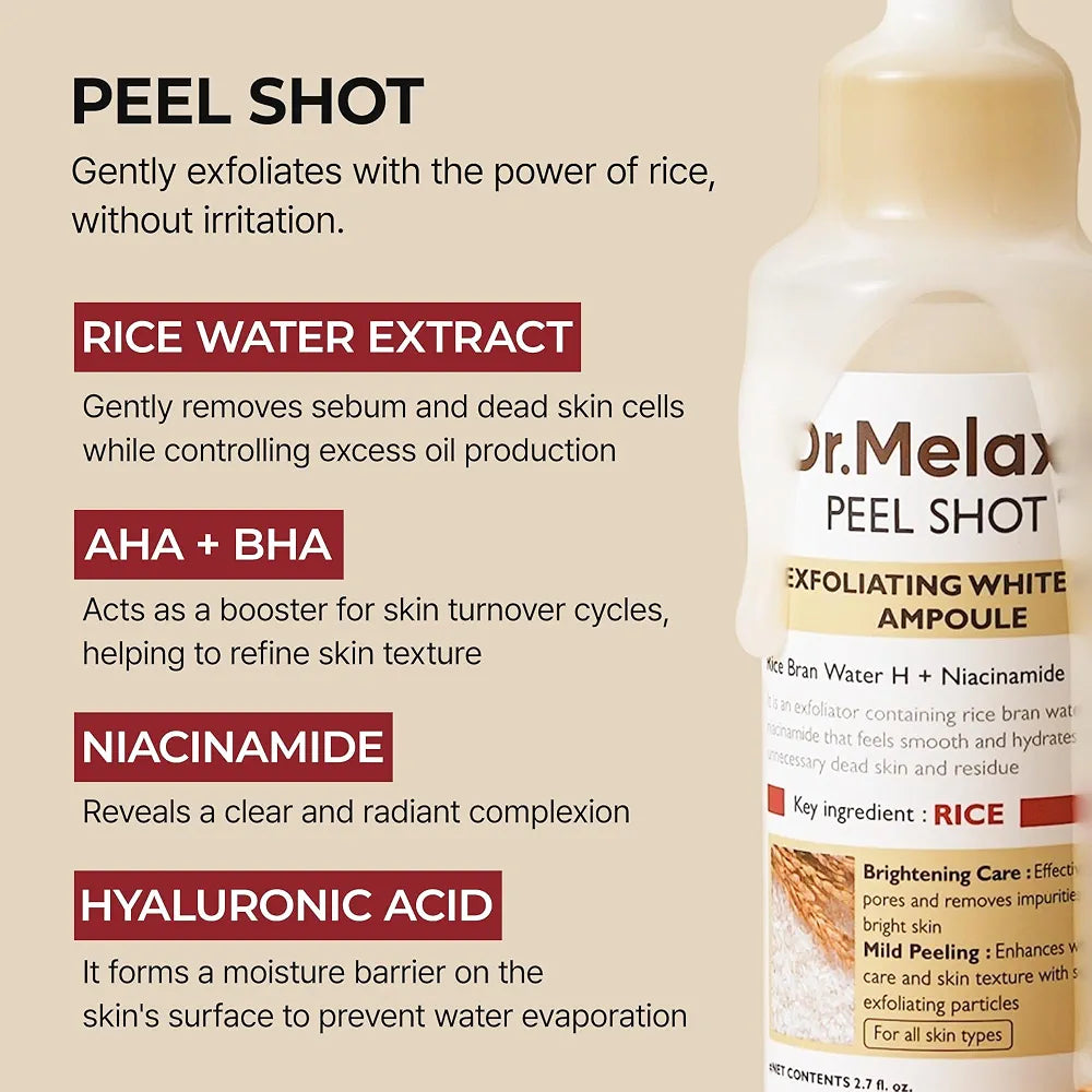 Dr.Melaxin Peel Shot Glow White Rice Peeling Ampoule in Lebanon