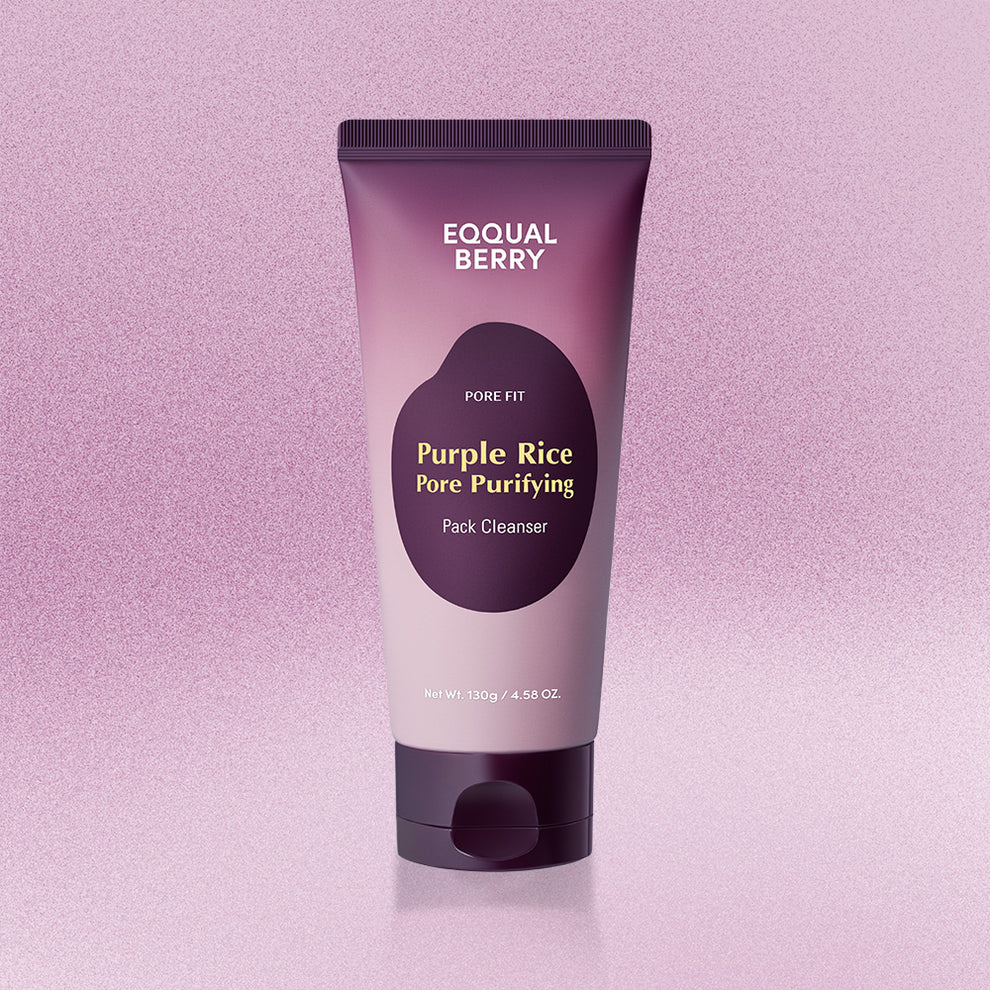 EQQUALBERRY Purple Rice Pore Purifying Pack Cleanser Lebanon Korean pore cleansing skincare face wash