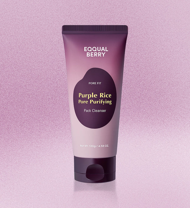 EQQUALBERRY Purple Rice Pore Purifying Pack Cleanser Lebanon Korean pore cleansing skincare face wash
