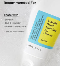 COSRX Low pH Good Morning Gel Cleanser Lebanon Korean gentle gel face wash oily sensitive skin skincare