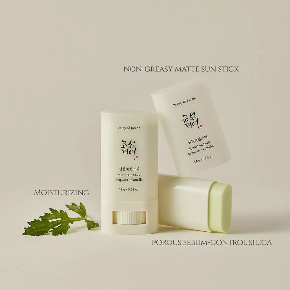 BEAUTY OF JOSEON Matte Sun Stick Mugwort + Camellia SPF50+ PA++++ Korean sunscreen stick for oily skin and matte sun protection in Lebanon