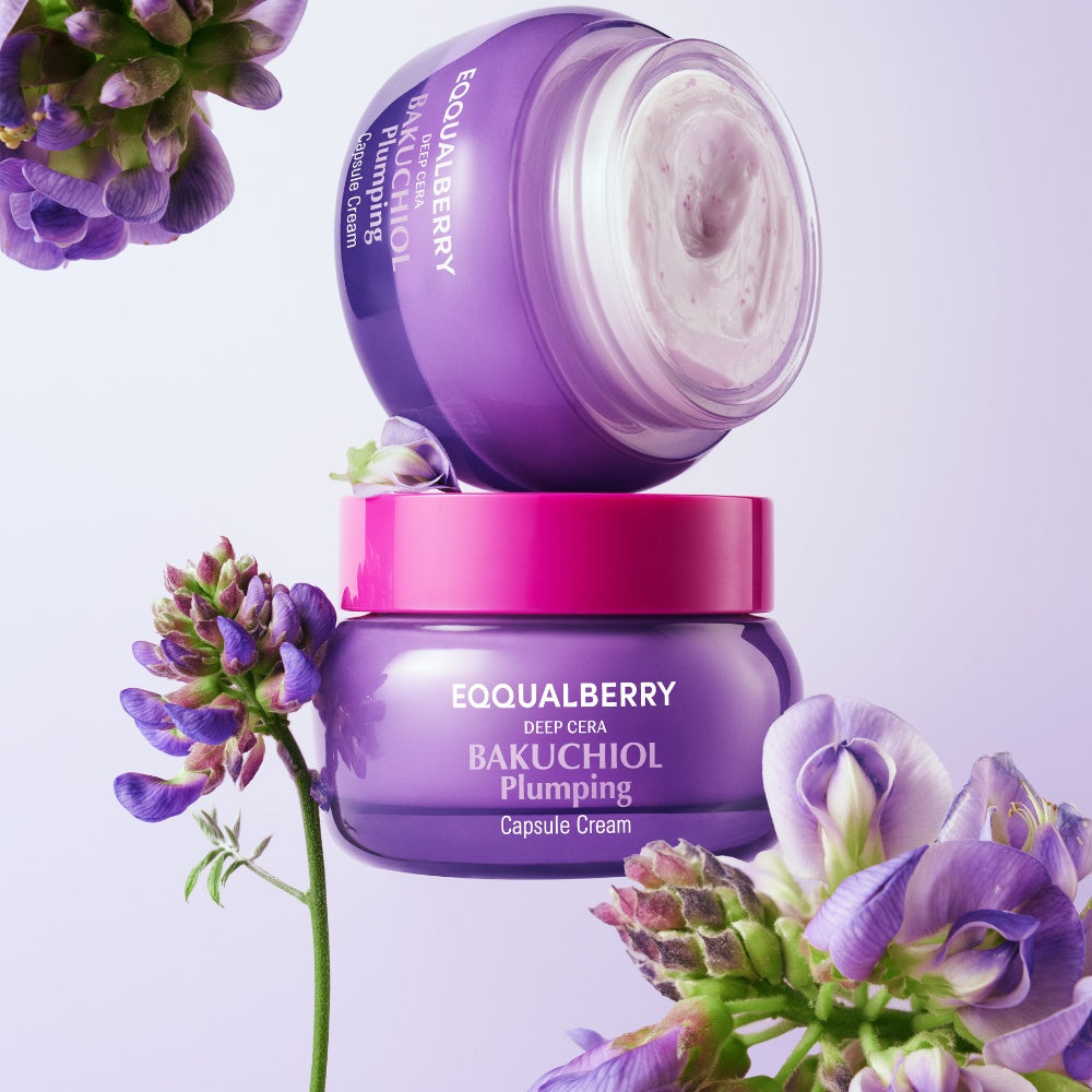 EQQUALBERRY Bakuchiol Plumping Capsule Cream Lebanon Korean anti aging moisturizer plumping skincare