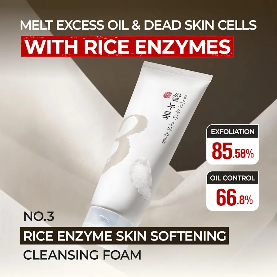 NUMBUZIN No.3 Rice Enzyme Skin Softening Cleansing Foam Korean facial cleanser in lebanon