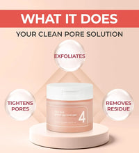 NUMBUZIN No.4 Pore Zero Peeled Egg Toner Pad Korean exfoliating toner pads in lebanon