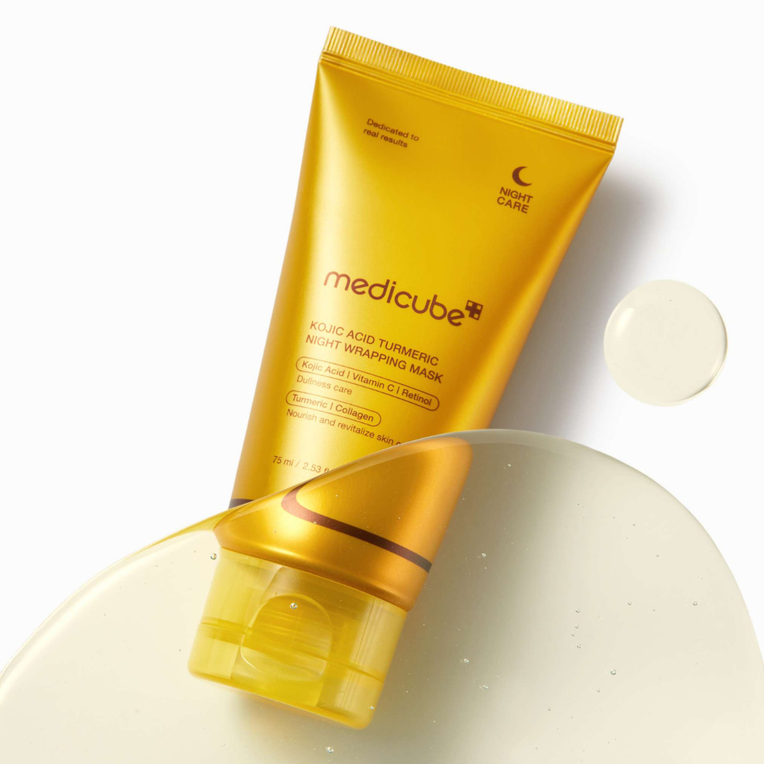 MEDICUBE Kojic Acid Turmeric Night Wrapping Mask Lebanon Korean overnight brightening skincare mask