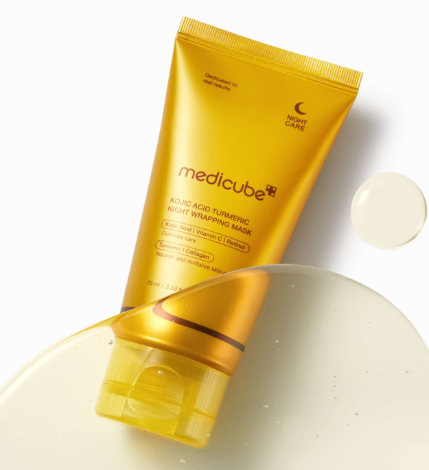 MEDICUBE Kojic Acid Turmeric Night Wrapping Mask Lebanon Korean overnight brightening skincare mask