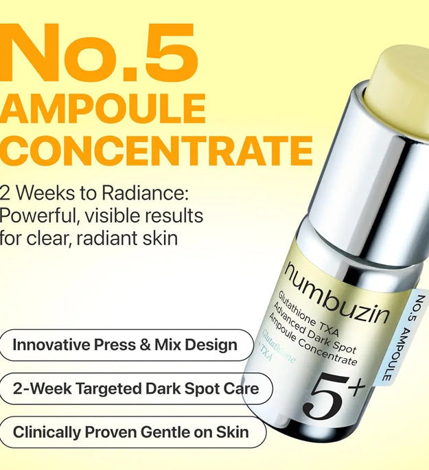 NUMBUZIN No.5 Glutathione TXA Dark Spot Ampoule Korean brightening serum in lebanon