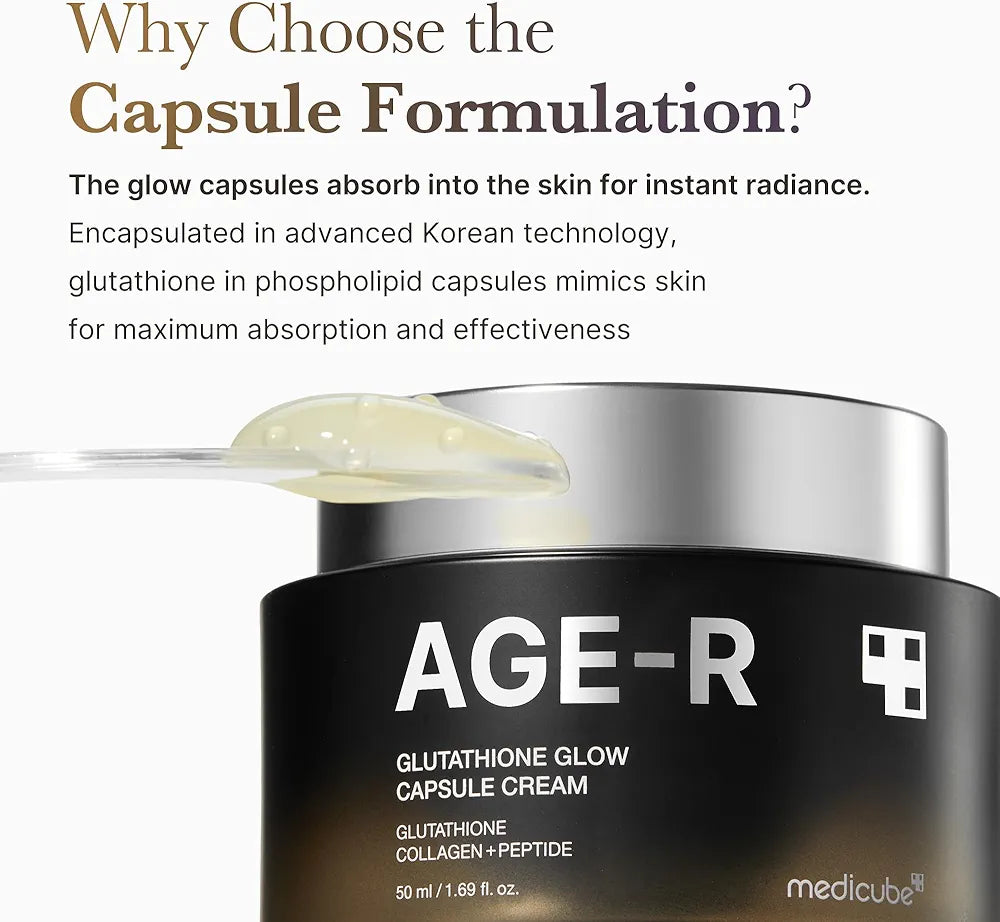 medicube age-r glutathione glow capsule cream lebanon