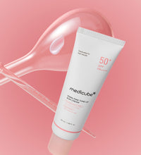 MEDICUBE PDRN Pink Tone Up Sun Cream SPF 50+ PA++++ Lebanon Korean tone up glow sunscreen skincare