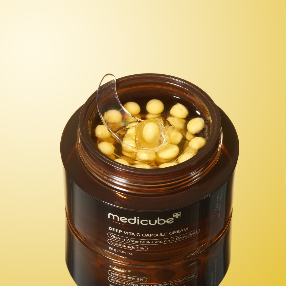 MEDICUBE Deep Vita C Capsule Cream Lebanon Korean vitamin C brightening skincare cream glow