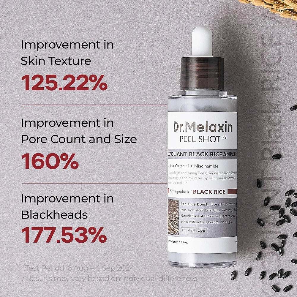 Dr.Melaxin Peel Shot Black Rice Exfoliating Ampoule Lebanon