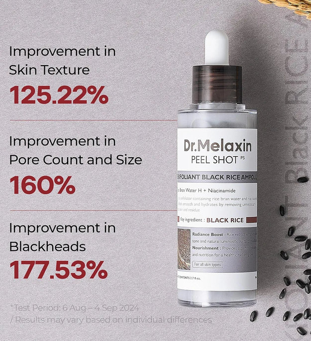 Dr.Melaxin Peel Shot Black Rice Exfoliating Ampoule Lebanon