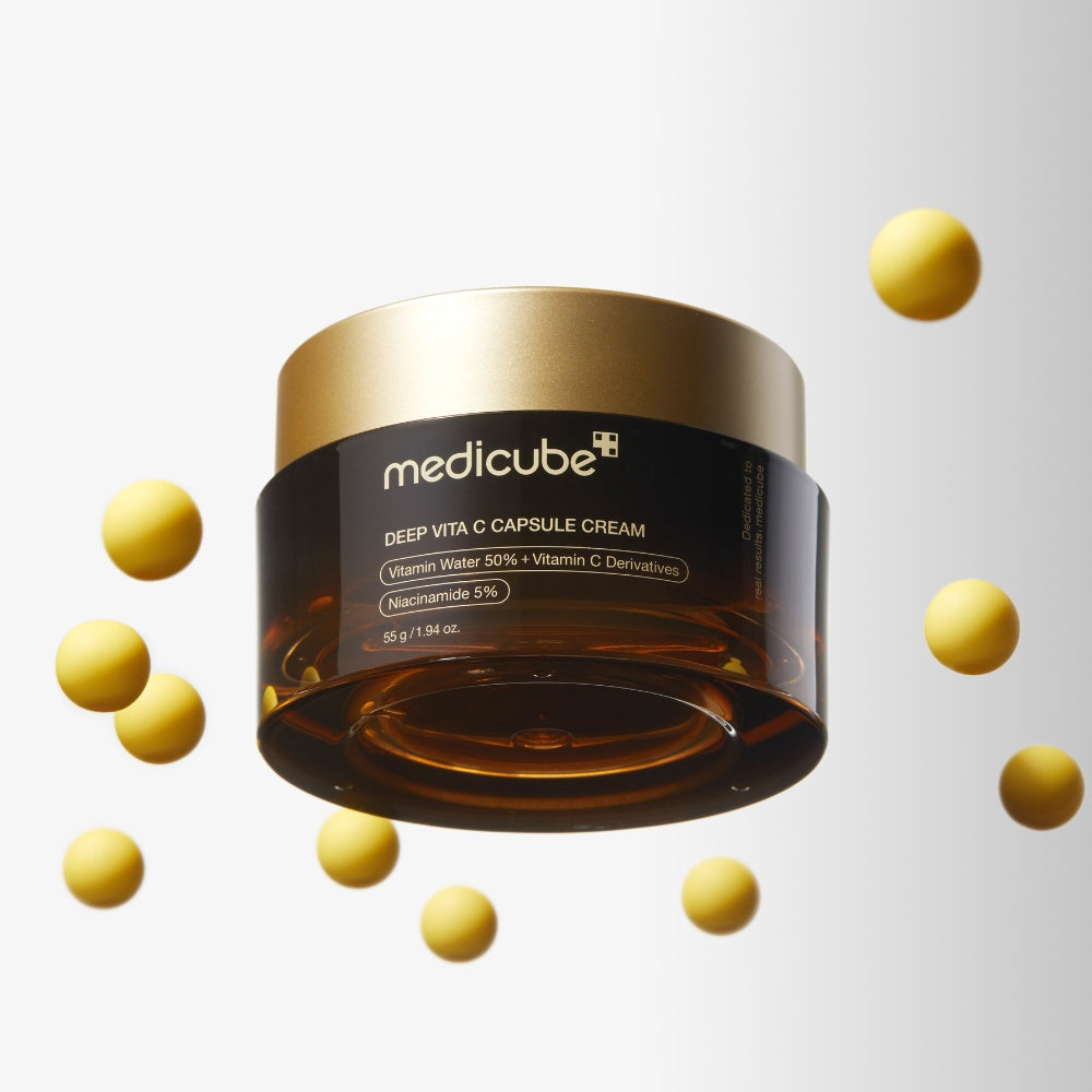 MEDICUBE Deep Vita C Capsule Cream Lebanon Korean vitamin C brightening skincare cream glow
