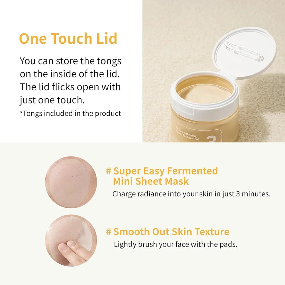 NUMBUZIN No.3 Radiance Glowing Jumbo Essence Pad Korean essence toner pads in lebanon