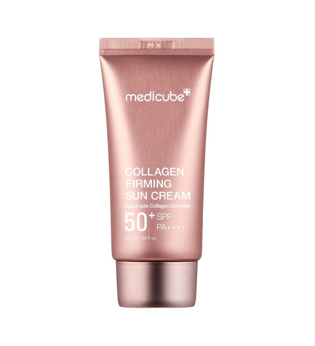 Medicube Collagen Firming Sun Cream SPF50+ in Lebanon – lightweight SPF for firm, hydrated glow and strong sun protection