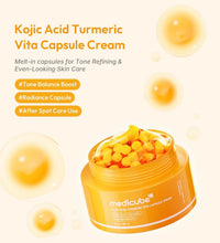 MEDICUBE Kojic Acid Turmeric Vita Capsule Cream Korean brightening cream for dark spots and uneven skin tone in Lebanon.