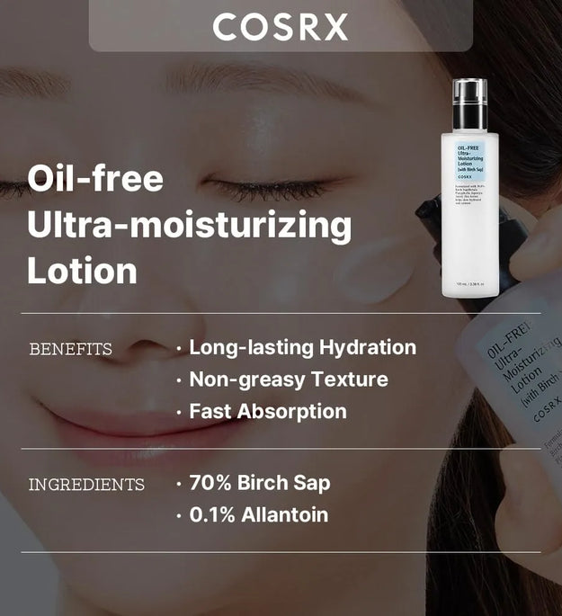COSRX Oil-Free Ultra-Moisturizing Lotion with Birch Sap – Korean moisturizer Lebanon