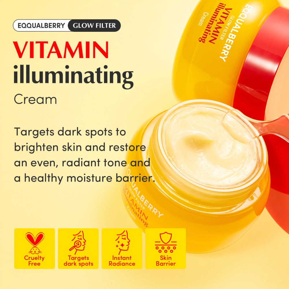EQQUALBERRY Vitamin Illuminating Cream Lebanon Korean brightening moisturizer skincare glow