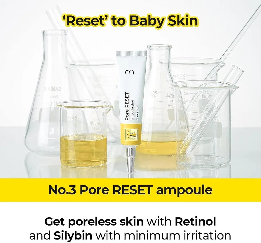 NUMBUZIN No.3 Pore Reset Ampoule Shot Korean pore-minimizing serum in lebanon