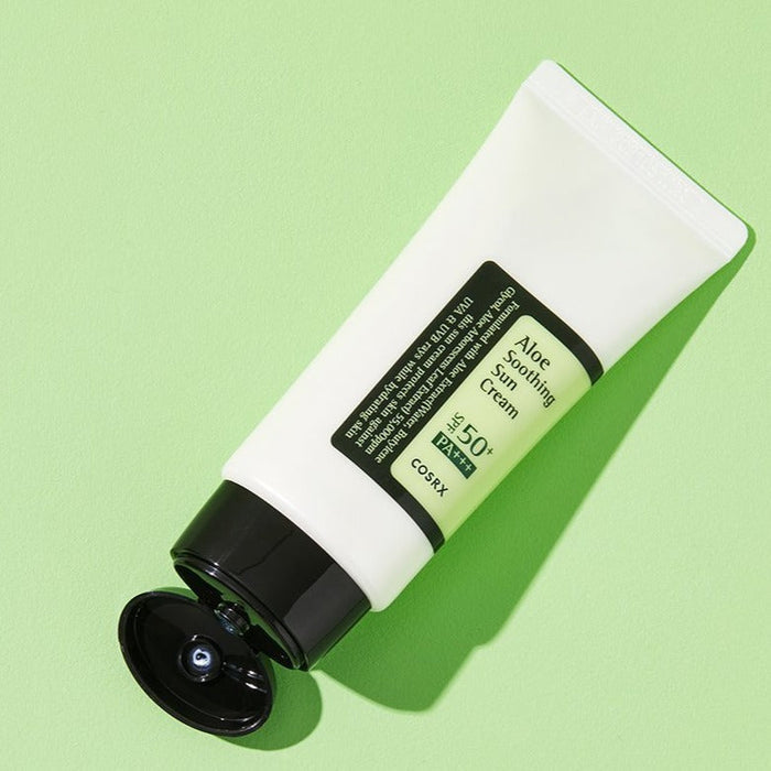 COSRX Aloe Soothing Sun Cream SPF50+ PA+++ Lebanon Korean hydrating soothing sunscreen aloe skincare