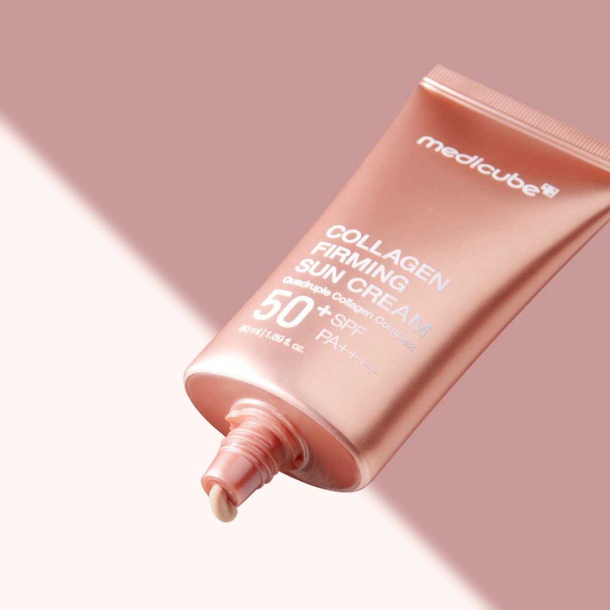 Medicube Collagen Firming Sun Cream SPF50+ in Lebanon – lightweight SPF for firm, hydrated glow and strong sun protection