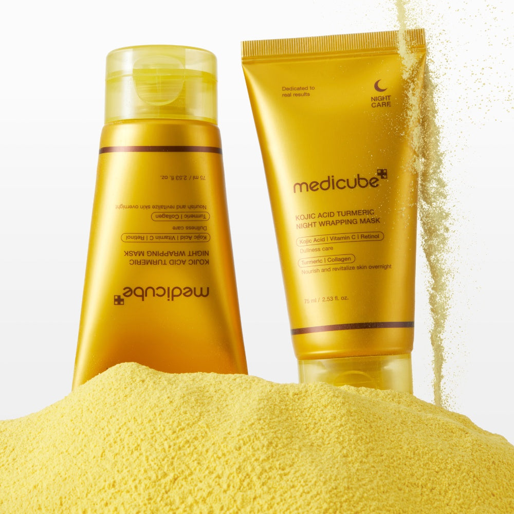 MEDICUBE Kojic Acid Turmeric Night Wrapping Mask Lebanon Korean overnight brightening skincare mask